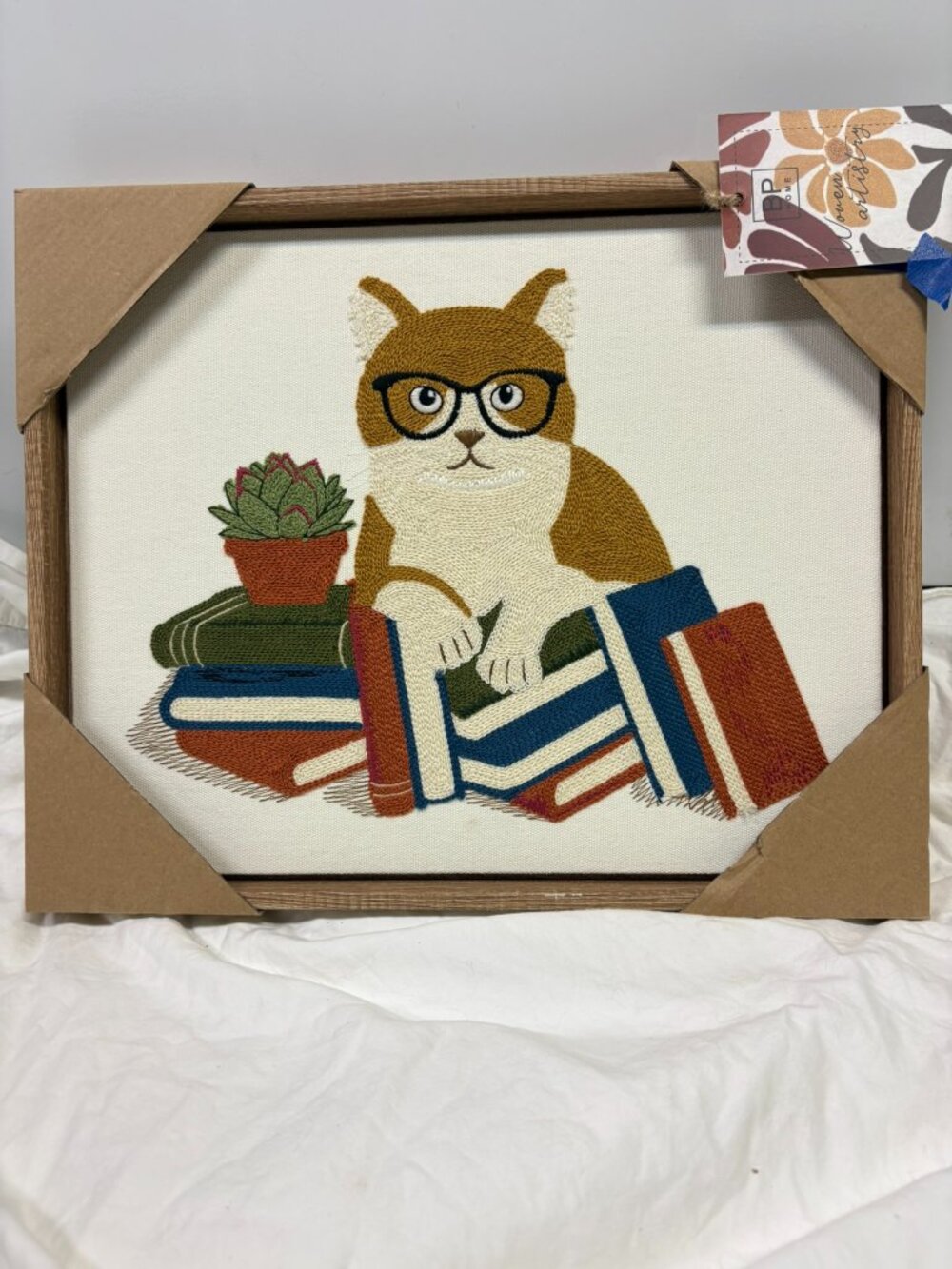 bp home wall art cat books NWT